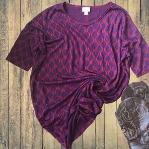 Lularoe Feather Print Irma Tunic